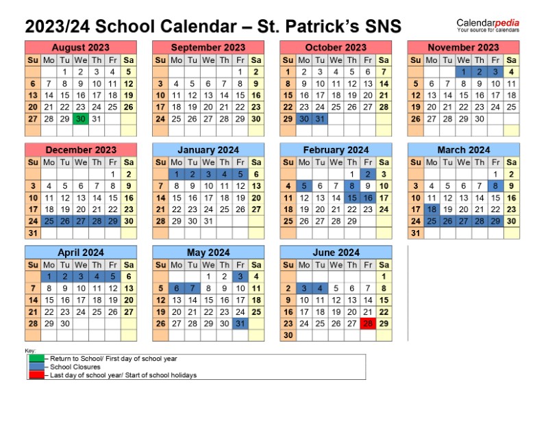 Updated School Calendar 20232024